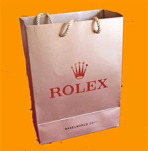 rolex paper bag|Rolex paper bags for sale.